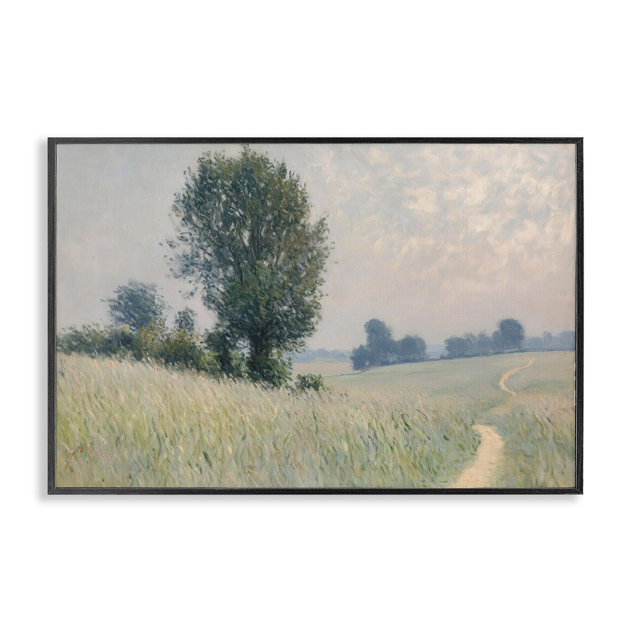 Stupell Industries Tall Grass Path in Field Framed Giclee, design by Petal Prints Design